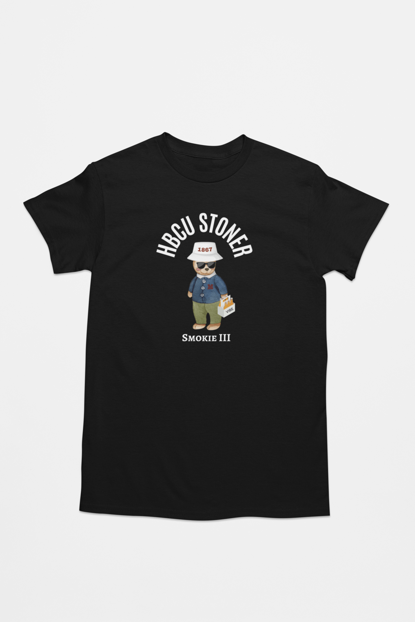 HBCU Stoner Bear Unisex Heavy 100% Cotton T-Shirt - SchoolHouse United