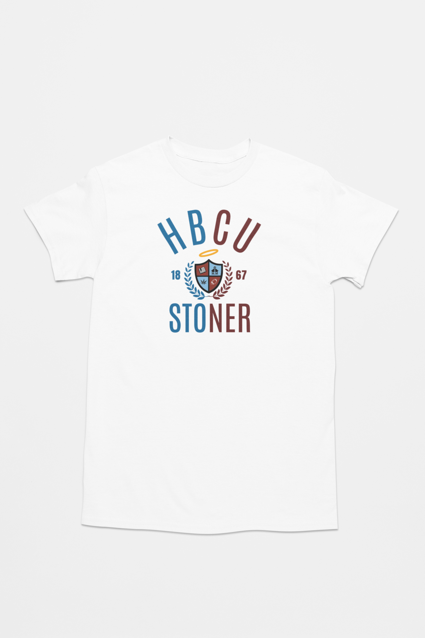 HBCU Stoner Crest Hybrid Unisex Heavy 100% Cotton T-Shirt