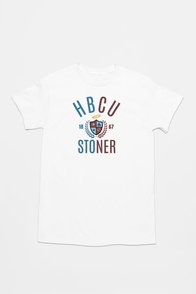 HBCU Stoner Crest Hybrid Unisex Heavy 100% Cotton T-Shirt - SchoolHouse United