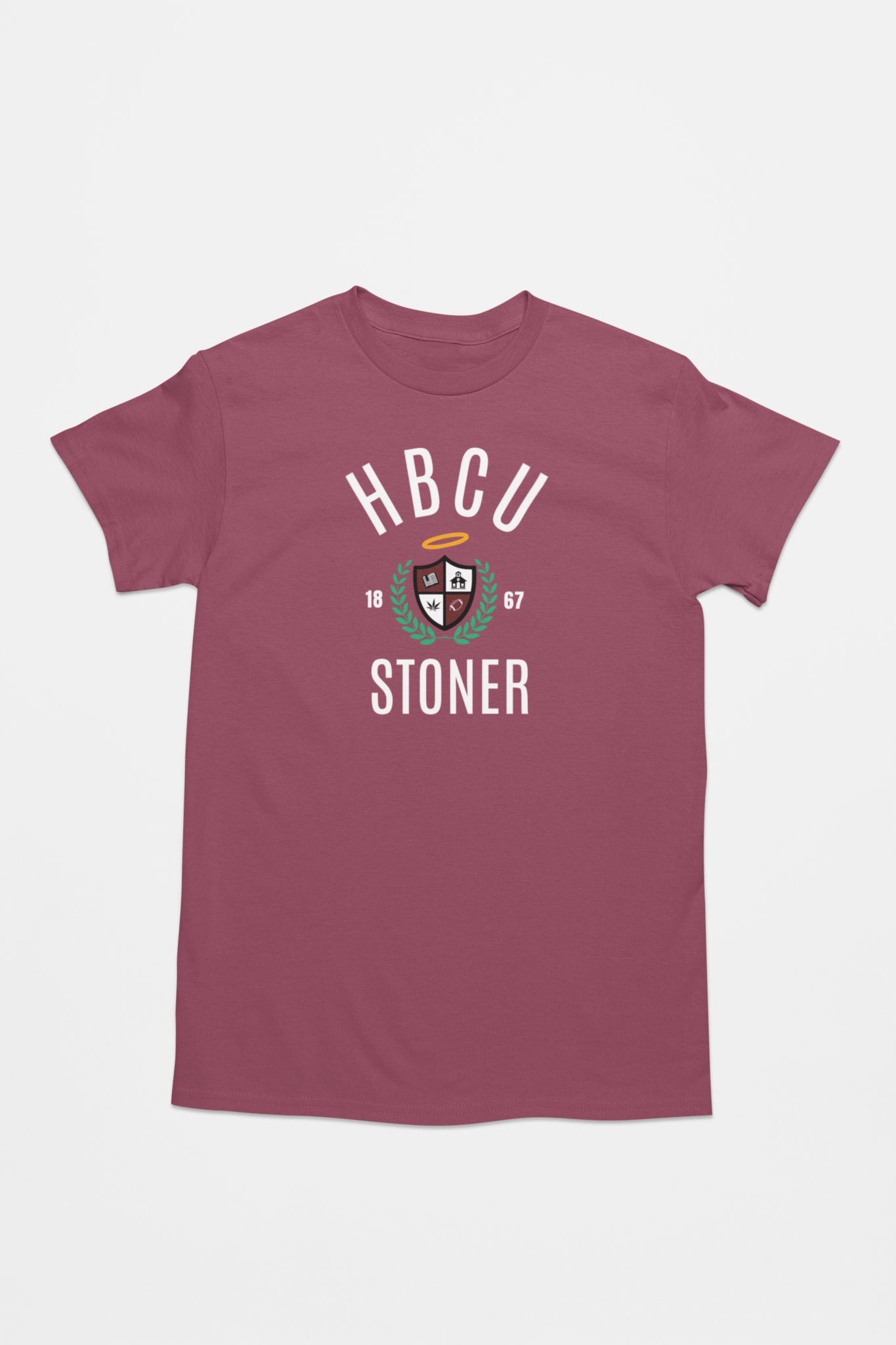 HBCU Stoner Crest Unisex Heavy 100% Cotton T-Shirt - SchoolHouse United