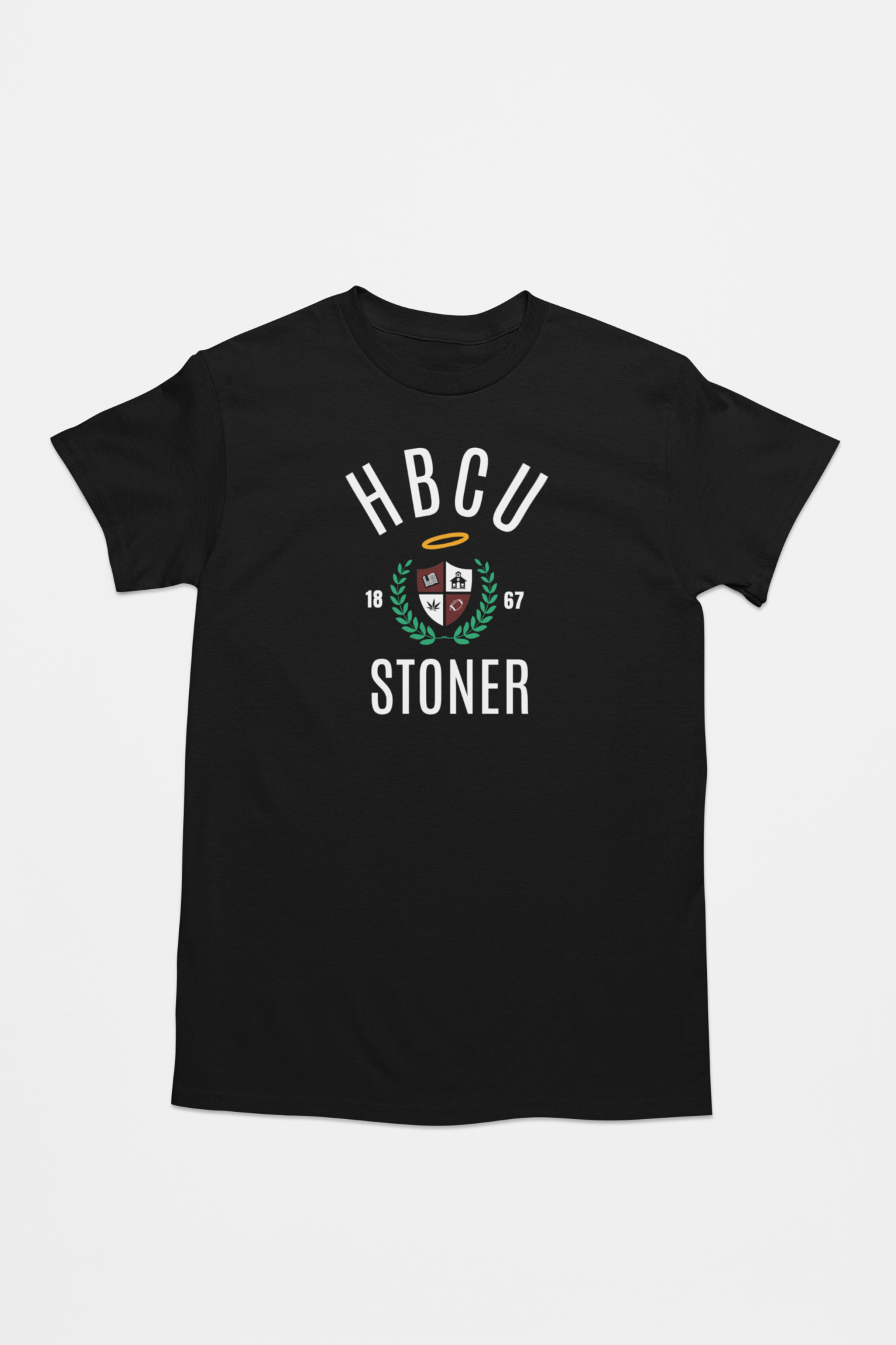 HBCU Stoner Crest Unisex Heavy 100% Cotton T-Shirt - SchoolHouse United