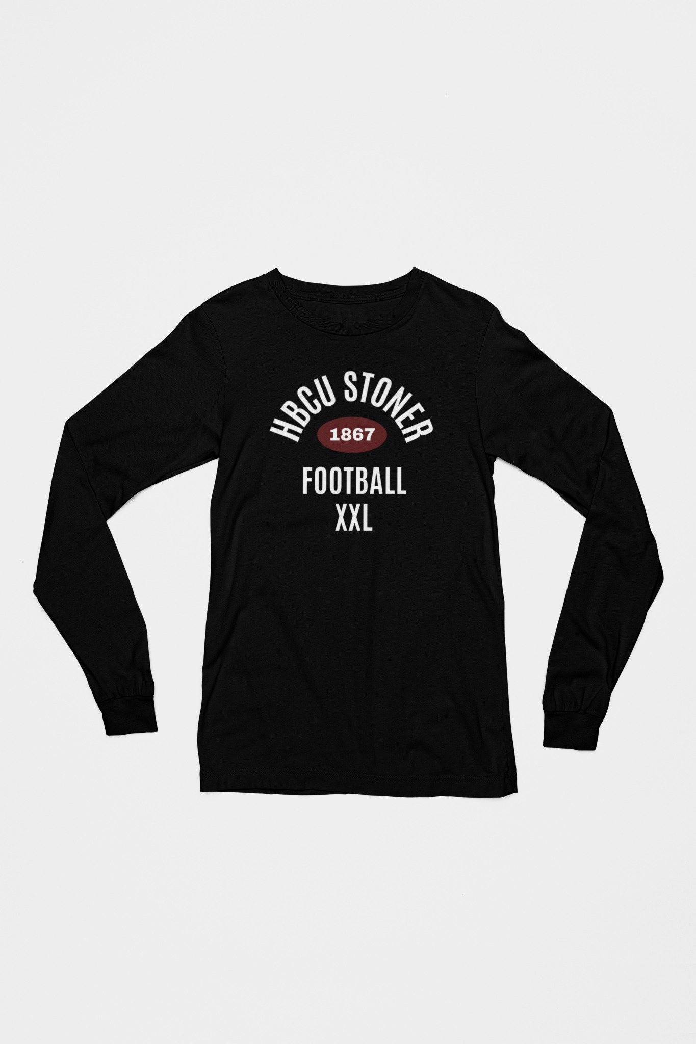 HBCU Stoner Football Long Sleeve Unisex Heavy 100% Cotton T-Shirt - SchoolHouse United