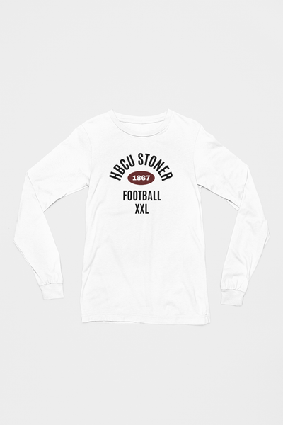 HBCU Stoner Football Long Sleeve Unisex Heavy 100% Cotton T-Shirt - SchoolHouse United